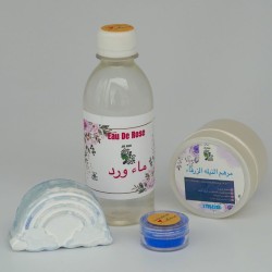Pack Nila bleue & eau de rose naturelle Pack Nila bleue & eau de rose naturelle